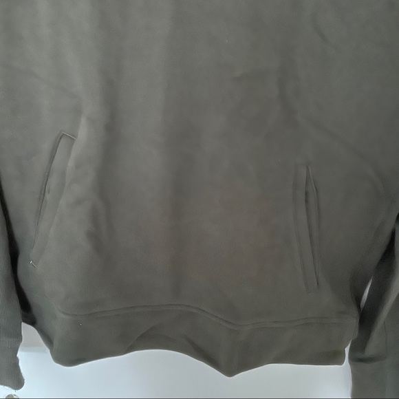 lululemon Press Pause Crew in Dark Olive, Size 12 - Picture 9 of 9